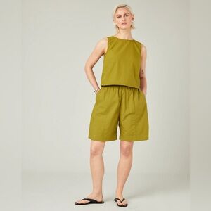 Beyond Nine Esme top & Liv shorts in Olive